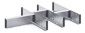 7 Compartment Steel Divider Kit External 800W x 525Dx 100H Bott Cubio Metal Drawer Divider Kits 43020727.51 